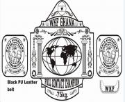 Printable wkg ghana wwe championship belt coloring pages